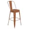 Flash Furniture Orange Metal Stool with Teak Poly Seat ET-3534-30-OR-PL1T-GG - alternate 5